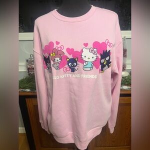 Hello Kitty Pink Sweatshirt with Characters
